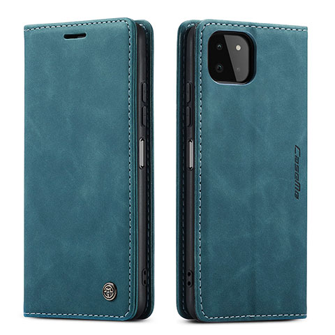 Funda de Cuero Cartera con Soporte Carcasa C01S para Samsung Galaxy A22s 5G Azul