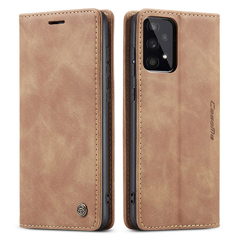 Funda de Cuero Cartera con Soporte Carcasa C01S para Samsung Galaxy A33 5G Marron Claro