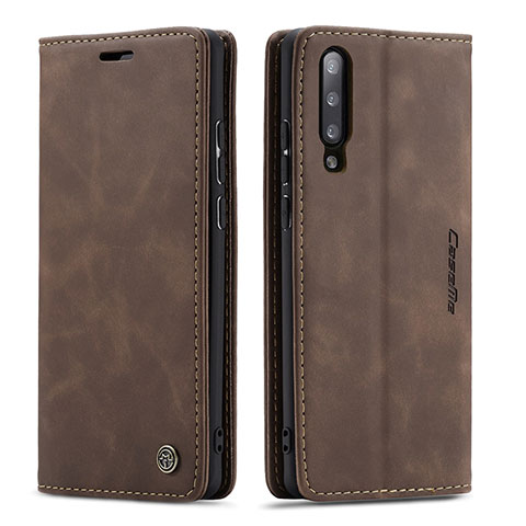 Funda de Cuero Cartera con Soporte Carcasa C01S para Samsung Galaxy A70 Marron