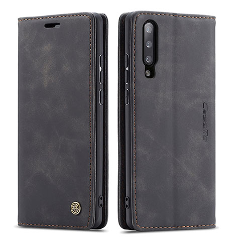 Funda de Cuero Cartera con Soporte Carcasa C01S para Samsung Galaxy A70 Negro