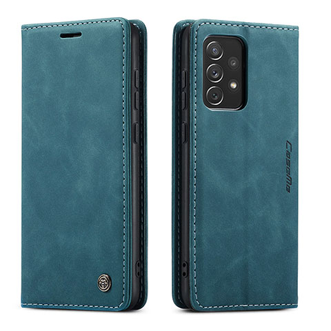 Funda de Cuero Cartera con Soporte Carcasa C01S para Samsung Galaxy A73 5G Azul