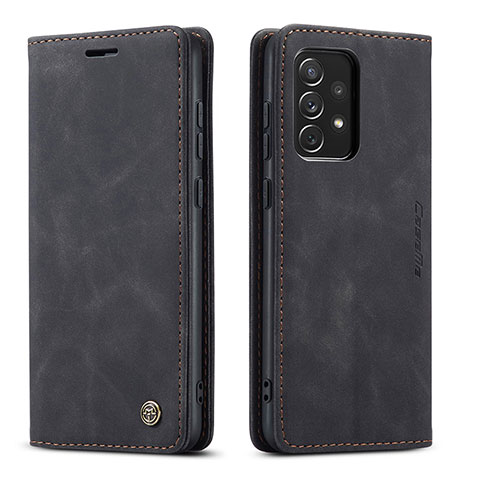 Funda de Cuero Cartera con Soporte Carcasa C01S para Samsung Galaxy A73 5G Negro