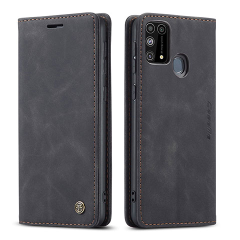 Funda de Cuero Cartera con Soporte Carcasa C01S para Samsung Galaxy M31 Negro