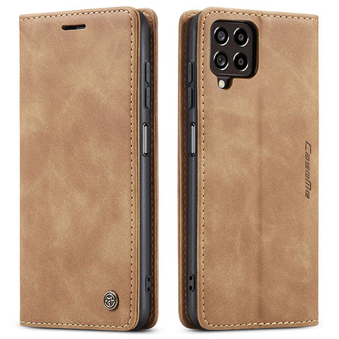 Funda de Cuero Cartera con Soporte Carcasa C01S para Samsung Galaxy M53 5G Marron Claro