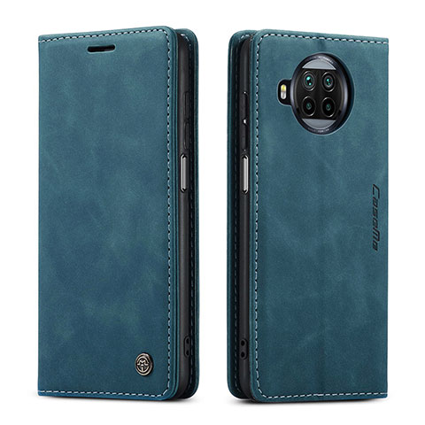 Funda de Cuero Cartera con Soporte Carcasa C01S para Xiaomi Mi 10i 5G Azul