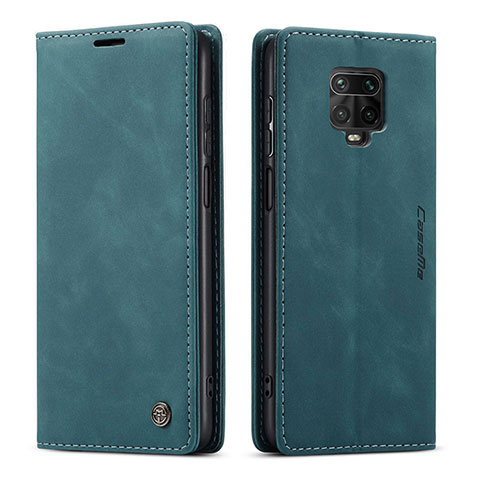 Funda de Cuero Cartera con Soporte Carcasa C01S para Xiaomi Poco M2 Pro Azul