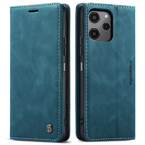 Funda de Cuero Cartera con Soporte Carcasa C01S para Xiaomi Poco M6 Pro 5G Azul