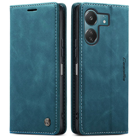 Funda de Cuero Cartera con Soporte Carcasa C01S para Xiaomi Redmi 13C Azul