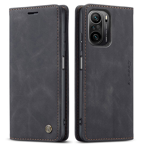 Funda de Cuero Cartera con Soporte Carcasa C01S para Xiaomi Redmi K40 Pro+ Plus 5G Negro