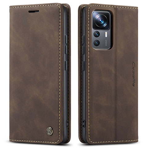 Funda de Cuero Cartera con Soporte Carcasa C01S para Xiaomi Redmi K50 Ultra 5G Marron