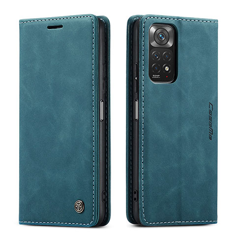 Funda de Cuero Cartera con Soporte Carcasa C01S para Xiaomi Redmi Note 11 4G (2022) Azul