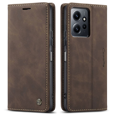 Funda de Cuero Cartera con Soporte Carcasa C01S para Xiaomi Redmi Note 12 4G Marron