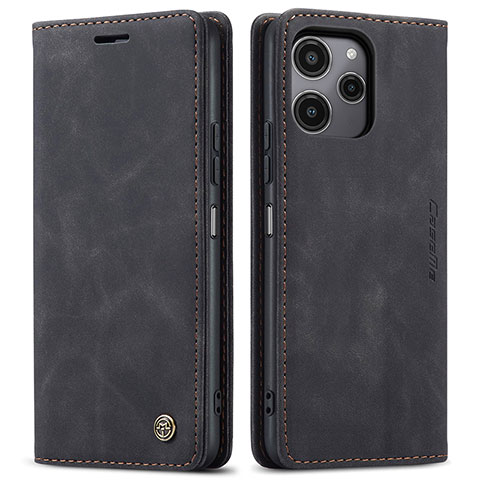 Funda de Cuero Cartera con Soporte Carcasa C01S para Xiaomi Redmi Note 12R 5G Negro