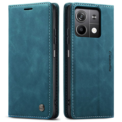 Funda de Cuero Cartera con Soporte Carcasa C01S para Xiaomi Redmi Note 13 5G Azul