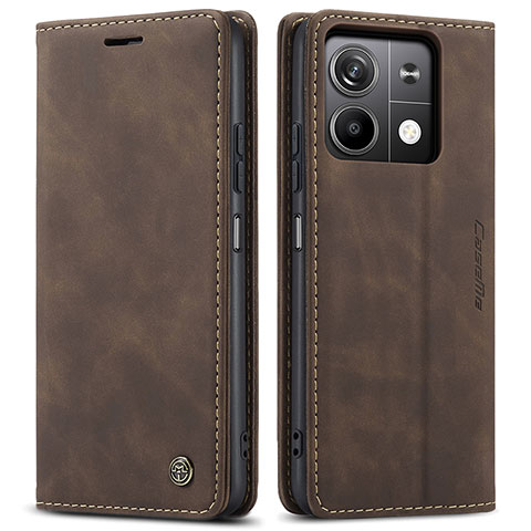 Funda de Cuero Cartera con Soporte Carcasa C01S para Xiaomi Redmi Note 13 5G Marron