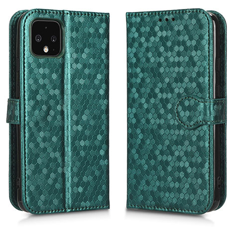 Funda de Cuero Cartera con Soporte Carcasa C01X para Google Pixel 4 XL Verde