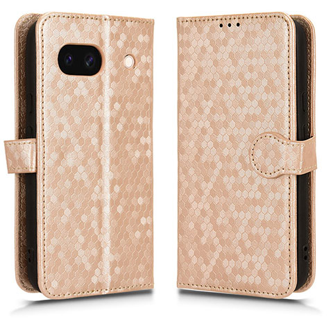 Funda de Cuero Cartera con Soporte Carcasa C01X para Google Pixel 8a 5G Oro