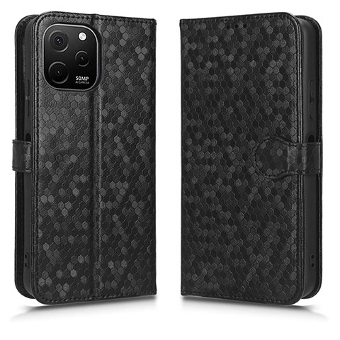 Funda de Cuero Cartera con Soporte Carcasa C01X para Huawei Enjoy 50z Negro