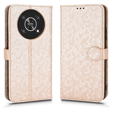 Funda de Cuero Cartera con Soporte Carcasa C01X para Huawei Honor Magic4 Lite 5G Oro