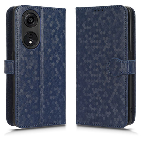 Funda de Cuero Cartera con Soporte Carcasa C01X para Huawei Honor X5 Plus Azul