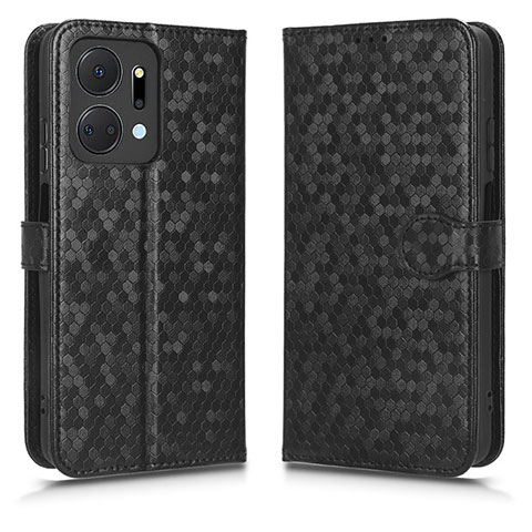 Funda de Cuero Cartera con Soporte Carcasa C01X para Huawei Honor X7a Negro