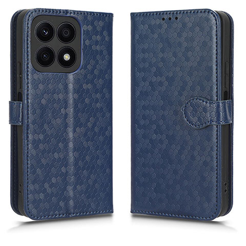 Funda de Cuero Cartera con Soporte Carcasa C01X para Huawei Honor X8a 4G Azul