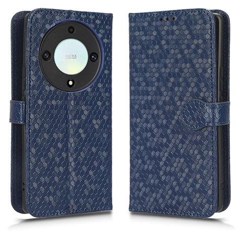 Funda de Cuero Cartera con Soporte Carcasa C01X para Huawei Honor X9a 5G Azul