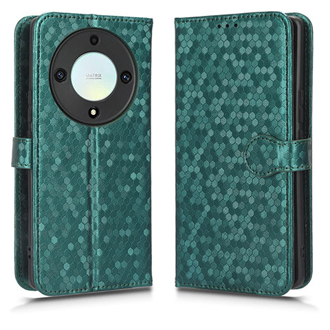 Funda de Cuero Cartera con Soporte Carcasa C01X para Huawei Honor X9a 5G Verde