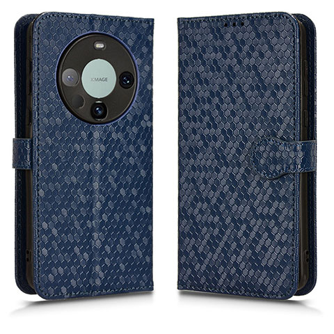 Funda de Cuero Cartera con Soporte Carcasa C01X para Huawei Mate 60 Pro Azul