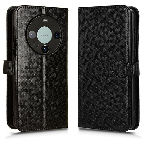 Funda de Cuero Cartera con Soporte Carcasa C01X para Huawei Mate 60 Pro+ Plus Negro