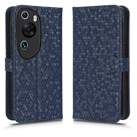 Funda de Cuero Cartera con Soporte Carcasa C01X para Huawei P60 Art Azul