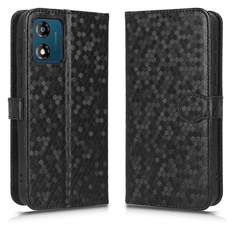 Funda de Cuero Cartera con Soporte Carcasa C01X para Motorola Moto E13 Negro