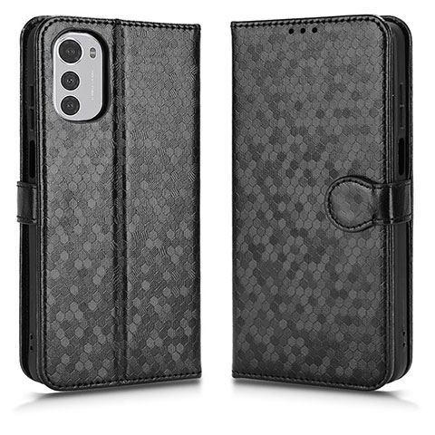 Funda de Cuero Cartera con Soporte Carcasa C01X para Motorola Moto E32 Negro