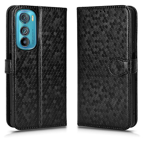 Funda de Cuero Cartera con Soporte Carcasa C01X para Motorola Moto Edge 30 5G Negro