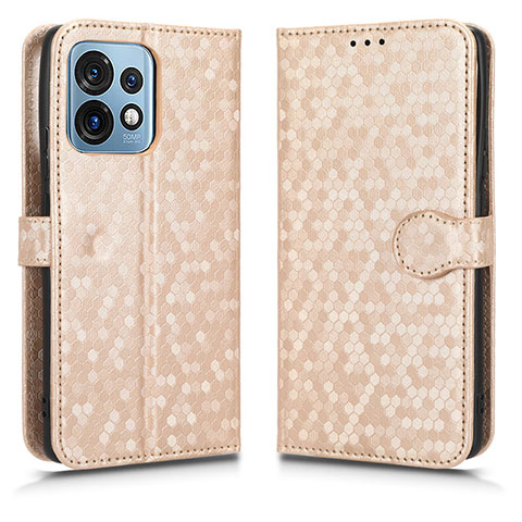 Funda de Cuero Cartera con Soporte Carcasa C01X para Motorola Moto Edge 40 Pro 5G Oro