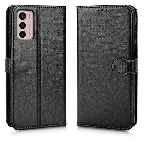 Funda de Cuero Cartera con Soporte Carcasa C01X para Motorola Moto G42 Negro