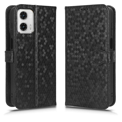 Funda de Cuero Cartera con Soporte Carcasa C01X para Motorola Moto G53 5G Negro