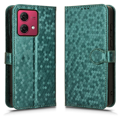 Funda de Cuero Cartera con Soporte Carcasa C01X para Motorola Moto G84 5G Verde