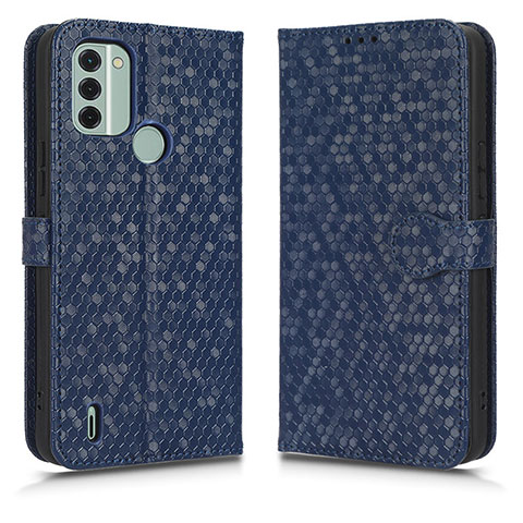 Funda de Cuero Cartera con Soporte Carcasa C01X para Nokia C31 Azul