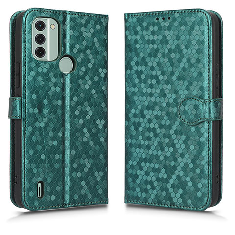 Funda de Cuero Cartera con Soporte Carcasa C01X para Nokia C31 Verde