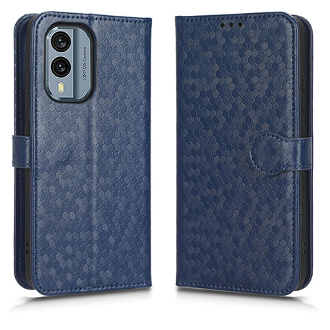 Funda de Cuero Cartera con Soporte Carcasa C01X para Nokia X30 5G Azul