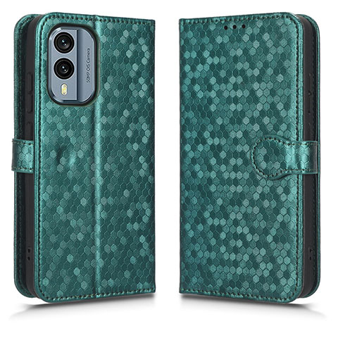 Funda de Cuero Cartera con Soporte Carcasa C01X para Nokia X30 5G Verde