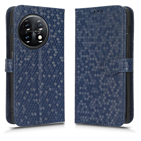 Funda de Cuero Cartera con Soporte Carcasa C01X para OnePlus 11 5G Azul