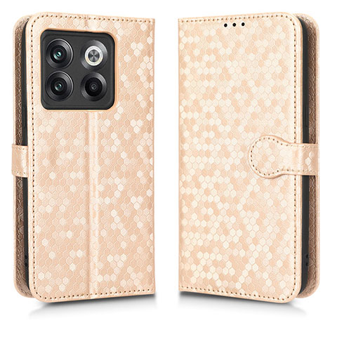 Funda de Cuero Cartera con Soporte Carcasa C01X para OnePlus Ace Pro 5G Oro