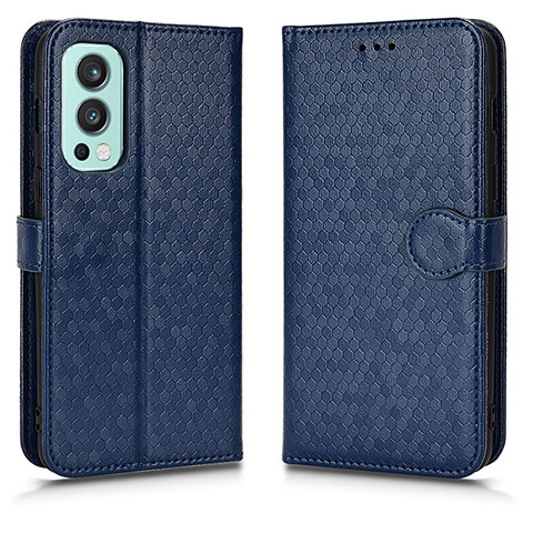 Funda de Cuero Cartera con Soporte Carcasa C01X para OnePlus Nord 2 5G Azul