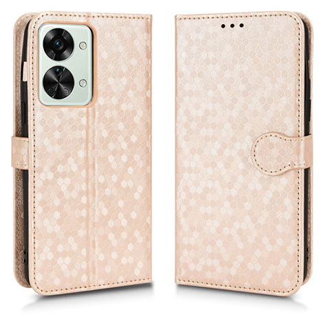 Funda de Cuero Cartera con Soporte Carcasa C01X para OnePlus Nord 2T 5G Oro