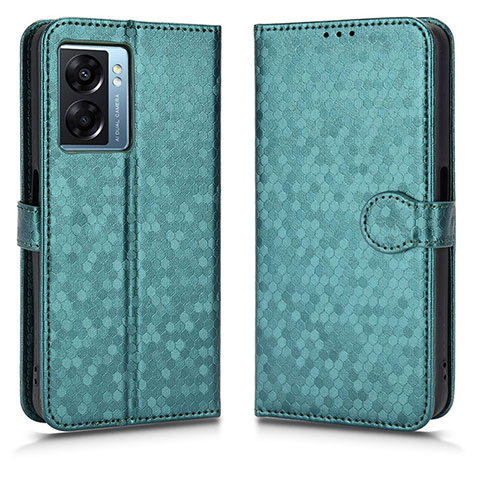 Funda de Cuero Cartera con Soporte Carcasa C01X para OnePlus Nord N300 5G Verde