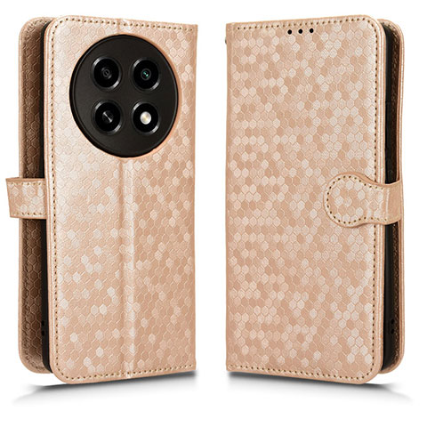 Funda de Cuero Cartera con Soporte Carcasa C01X para Oppo A2 Pro 5G Oro