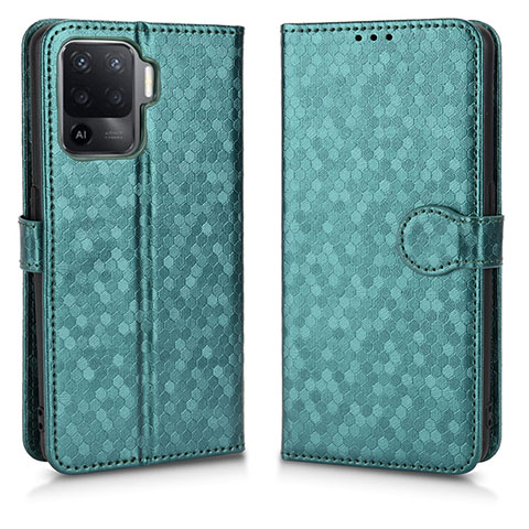 Funda de Cuero Cartera con Soporte Carcasa C01X para Oppo A94 5G Verde