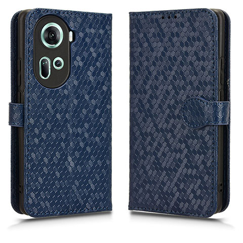 Funda de Cuero Cartera con Soporte Carcasa C01X para Oppo Reno11 5G Azul